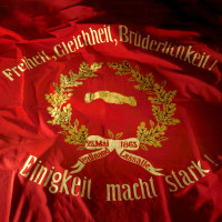 Sie ist der Stolz der Deutschen Sozialdemokratie. Die Fahne von 1863